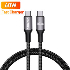 Rocoren | Cáp Rocoren 3M USB Loại C Sạc Nhanh 3A Cáp Dữ Liệu Cho iPad Xiaomi Samsung Huawei Điện Thoại Chất Liệu PVC Cáp Sạc