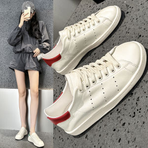 รองเท้าผ้าใบผู้ชายผิวหนังชั้นบนระบายอากาศได้ดี ส้นแบน ทรงสี่เหลี่ยม สำหรับใส่ไปทำงาน รองเท้าผ้าใบคู่รัก ฤดูใบไม้ร่วง 2025