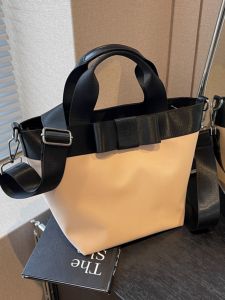 Large Capacity Bucket Handbag Womens Commuter Nylon Crossbody Bag Soft Foldable Shoulder Handbag Trendy Versatile Water Bucket Bag