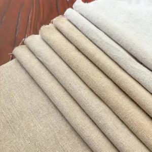 50x150cm Raw Cloth Hemp Cotton Linen Fabric Burlap Texture for Sewing Patchwork Painting Quilting Table Runner Party Decoration