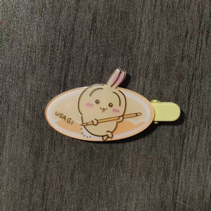 Bandai | Kẹp Tóc Hachiware Usagi Dễ Thương Của Jiyi Anime Nhật Bản Phụ Kiện Kẹp Tóc Quà Tặng Cho Bé Gái Từ 14 Tuổi Trở Lên Đồ Trang Trí ACG Sưu Tầm