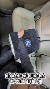 Gối và chăn (mền) 2 trong 1 (logo Hyundai) - Sử dụng làm tựa lưng chăn đắp văn phòng hoặc ô tô tiện dụng hàng cao cấp