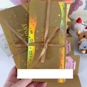 Creative 3D Birthday Cake Red Envelope for Birthday Cash Gift and Lucky Money