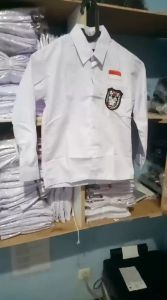 Baju Putih Panjang Sekolah SD Premium Seragam Sekolah SD Baju Sekolah SD Lengan Panjang