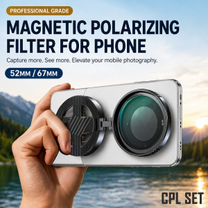 Magnetic Holder Universal 52MM 67mm CPL Filter Circular Phone Camera Lens Polarizer Filter Lens Reduce Glare on Water Fishing