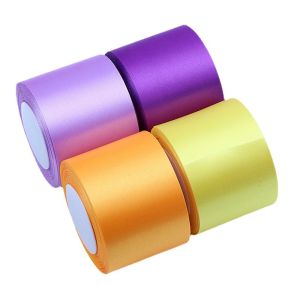 Ruy Băng Lụa 6Cm Ruy Băng Lụa Múa Ruy Băng DIY Hoa Thủ Công Làm Hoa Hồng Hộp Quà Bó Hoa Ruy Băng Lụa Đóng Gói Ruy Băng Lụa Màu Sắc