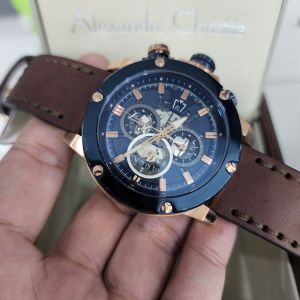 Jam Tangan Pria Alexandre Christie AC 6491 AC6491: Desain Elegan & Tali Kulit
