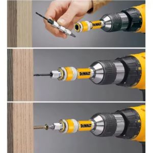 DeWalt | DEWALT DW2700/DW2701/DW2702 2-in-1 Wood Countersink Drill Bit Set Hinged Drive 6/8/10mm Durable Woodworking & DIY Tools