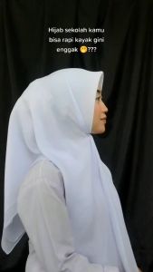 Paris Premium Segiempat Jahit Pinggir Anti Letoy Jilbab S4 Polos Premium Kerudung Sekolah SMP SMA