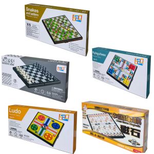 Game Board Magnetic Foldable [ Chess / Chinese Chess / Flaying Aeroplane / Ludo / Snake N Ladders ]