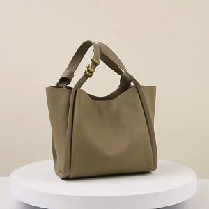 Genuine Leather Summer Womens Crossbody Bag Fashion New Multifunctional Bucket Leather Bag