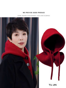 Warm Knitted Clara Style Womens Hat with Button Autumn Winter Scarf Neck And Ear Protection Full Coverage Casual Fashion
