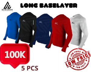 Baselayer MANSET Lengan Panjang lubang jari Uniseks Set Nyaman