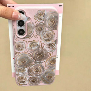 Beautiful Rose Phone Case For Samsung A57 5G A56 A55 A06 A07 A17 A37 A54 A53 A36 A35 A34 A26 A16 A15 Cases Lychee Silicone Cover