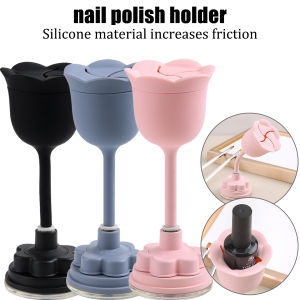 360° Rotating for nail Polish Holder Stand with Anti-Spill Tilted Design Ergonomic Grip Portable Desktop Storage for Nail Paint