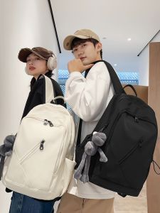 Japanese Style Casual Travel Backpack Large Capacity Double Shoulder Bag for High School Boys Simple Lightweight School Bag