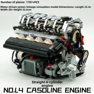 Mould King | Straight L4 Electric Model Assembly Building Toy