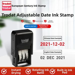 YINDEMEI | Self-inking Adjustable Date Stamp with Dual-Language Support