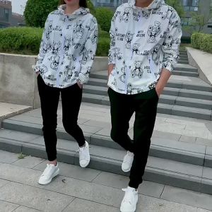 NEW WESTERN Little Bear Couple Sun Protection Set for Men and Women Summer Ultra Thin Breathable Ice Silk Sun Protection Trend Coat