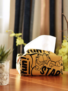 Cartoon Cotton Print Tissue Box Cloth Little Fresh Tissue Cover Cloth Bag Young Adult Heart Artsy Garfield Paper Extraction Box