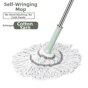 DANBIYIN | Self-Wringing Easy-Clean Cotton and Microfiber Mop
