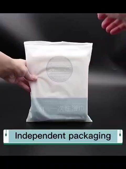 Cotton Fiber Disposable Bath Towels Portable and Breathable Thick Bath Cloths for Travel Hotel Camping