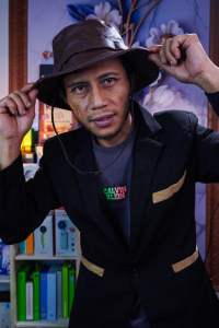 Topi Bucket Kulit sapi /Topi Rimba/outdoor