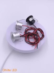 6/12PCS 2W Mini LED Spotlight DC12V IP65 Recessed Ceiling Downlights for Indoor Room Cabinet Bedroom Home Kitchen Cut 25MM