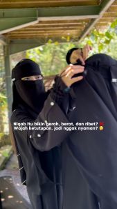 Niqab Poni Style Saudi Sifon Silk Jetblack Alsyahra Exclusive