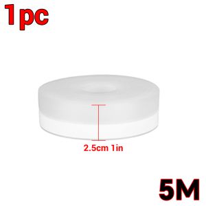 Silicone Weather Stripping Door Seal Strip Strong Adhesive Soundproof Tape for House Glass Shower Windows & Doors(Transparent)