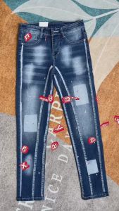 Quần bò Jean nam dài XANH vệt rách cá tính rách nhẹ phong cách 2024 chất jean co giãn tốt chuẩn form bền đẹp giá tốt