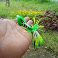 umpan casting gabus dari kayu jump frog geol 5 cm-Rft mancing. 