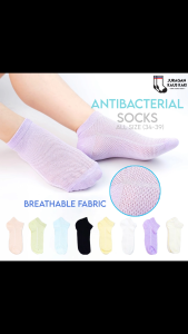 Kaos Kaki Pendek Wanita Polos Anti Bakteri Breathable