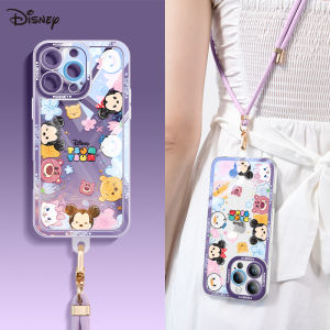 Disney for Apple 16 Phone Case New Arrival Ultra-Thin Transparent Iphone16 Classy Creative Cute 15Promax Exquisite Lanyard 14plus Fashion Stylish Male 13pro Couple Women