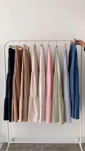 Rok Wanita Panjang Canda Susun Crinkle Airflow Premium