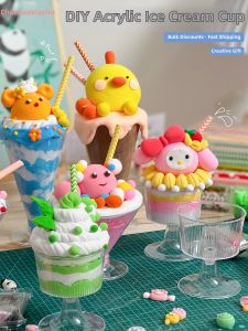 DIY Creative Hollow Transparent High Foot Cup