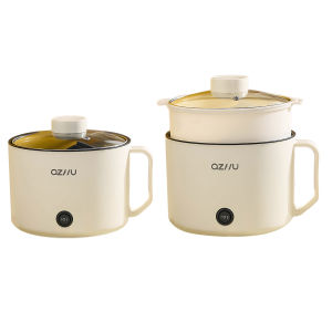 Mini Rice Cooker 1.8L Multi-function Electric Heating Pot Non-Stick Inner Pot Portable Cooking Pot 2/3 Cooking Modes Easy To Clean For Rice Pasta Noodles 220V