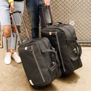 Large Capacity Foldable Soft Travel Bag Womens Handbag Work Travel Luggage Bag with Rod for Students Pregnant Women And Traveling