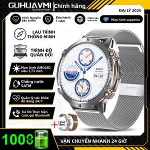 Đồng Hồ Thông Minh GUHUAVMI TANK X3 Dành Cho Nam Pin 1000mAh Theo Dõi Đường Đi GPS Gọi Bluetooth Chống Nước Màn Hình AMOLED 1.73 Inch Thể Thao Theo Dõi Sức Khỏe
