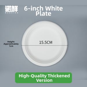 NUOXIAN | Disposable Paper Plates for Craft DIY Painting Cake BBQ Dishes