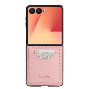 szhaiyu | Leather Wallet Cards Bag Kickstand Phone Case for Samsung Galaxy Z Flip 8 7 6 5 4 3 Flip8 Flip7 FE Flip6 Flip5 Shockproof Cover