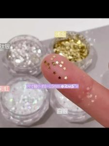 Set kim tuyến ngôi sao nhỏ 4 màu chuyên dụng trang trí móng tay chân