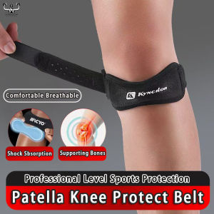 Patella Knee Protect Belt 1PCS Adjustable Sport Knee Wrap Protector Patella Soft Brace Knee Protector Belt Patellar Stabilizer Band For Basketball Running Braces For Knee Pain 髌骨带