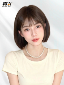 REAL ME | Realistic Natural Full Head Wig Bob Air Bangs Short Hair