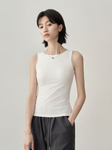 Womens Slim Fit Strapless Backless Shirt Built-In-Padding Wide Shoulders No- Sleeve Summer T-Shirt Indoor Outdoor Wear