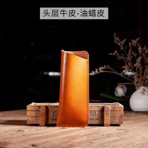 กระเป๋าใส่แว่นสายตาหนังแท้ชั้นดี กระเป๋าใส่แว่นสายตาแบบพกพาสำหรับรถยนต์ แว่นสายตาสำหรับคนตาเท่า แว่นสายตาสำหรับคนอายุมาก