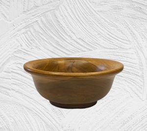 mangkuk bibir mangkuk jati tanpa bahan kimia