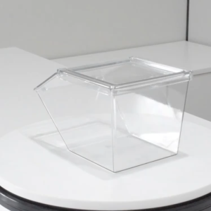 8pcs Coffee Tea Bag Snack Acrylic Transparent Organizer Candy Organizer With Cover Desktop Storage Box