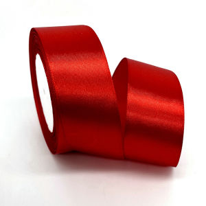25 Yards Red Satin Ribbon For DIY Crafts Supplies Handmade Bows Silk Roses Gift Wrapping Wedding Decoration Sewing Accessories