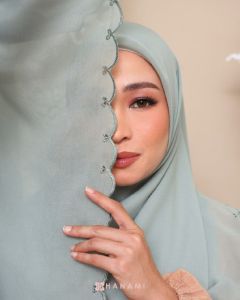 BAWAL SQUARE SULAMAN CINTA [chiffon voile/Bidang 48] By Hanami